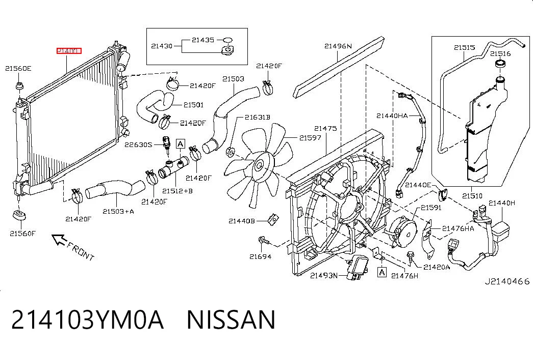  Chłodnica silnika Nissan JUKE 