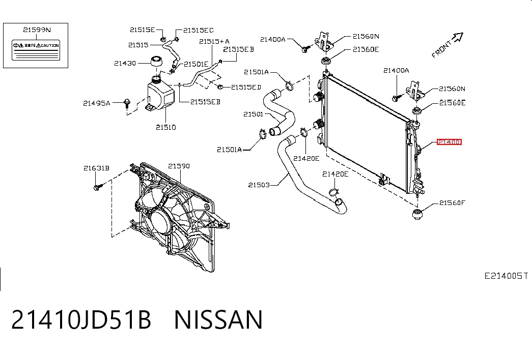  Chłodnica silnika Nissan Qashqai 