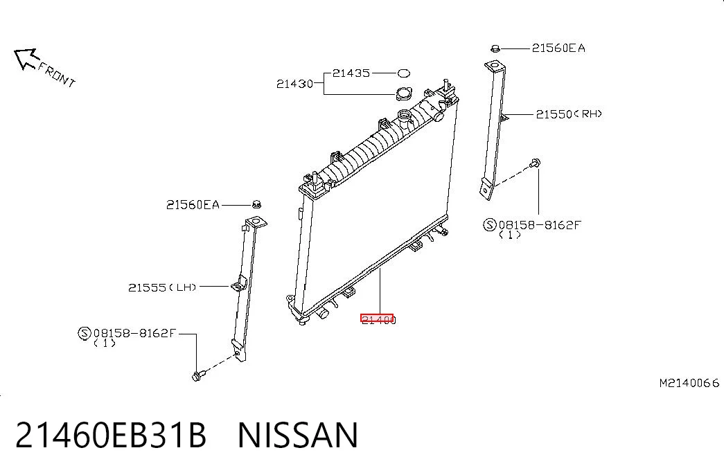 Chłodnica silnika do Nissan Navara NP300 III D40