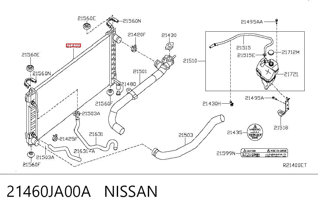 Chłodnica silnika do Nissan Altima L32 