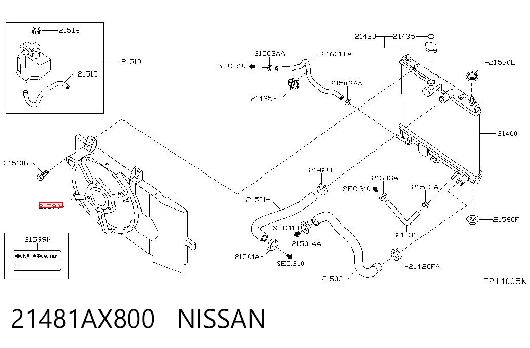 21481AX800 Nissan/Infiniti