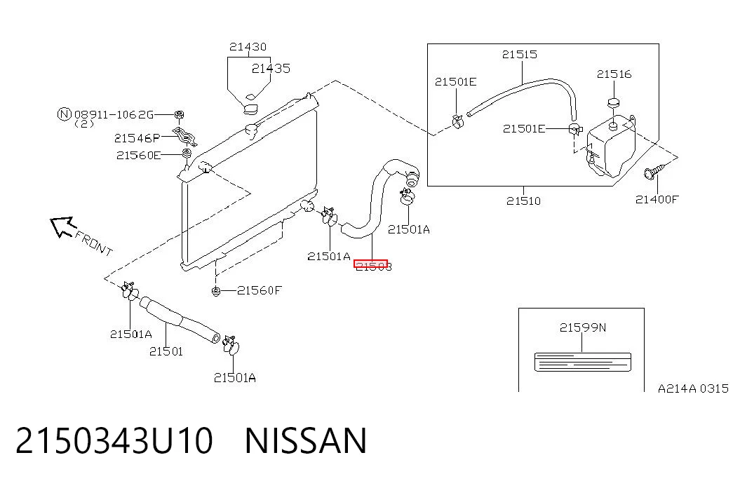 2150343U10 Nissan/Infiniti