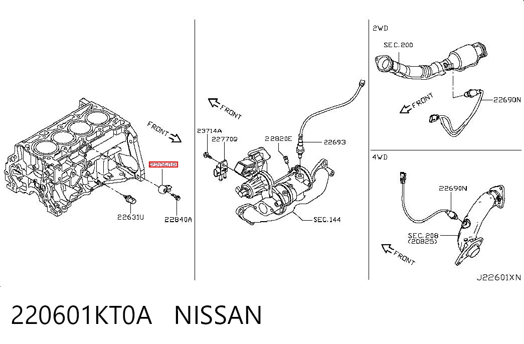 Czujnik stukowy (czujnik spalania stukowego) Nissan Pathfinder SUV (R51M) (2005 - 2012) cena, od 27,60 USD