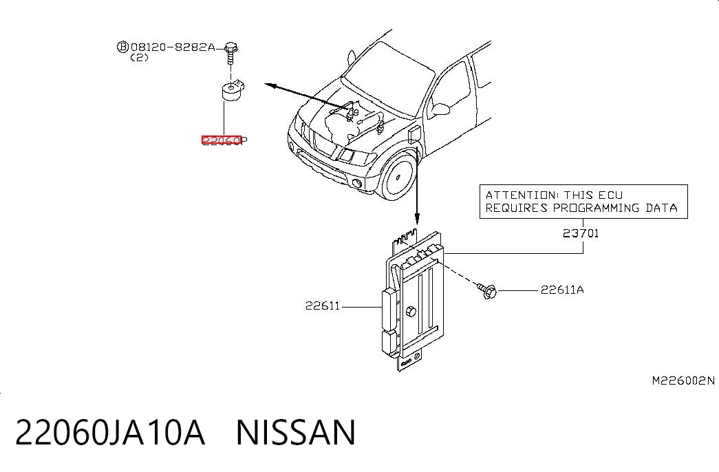  Czujnik stukowy (czujnik spalania stukowego) Nissan Pathfinder 