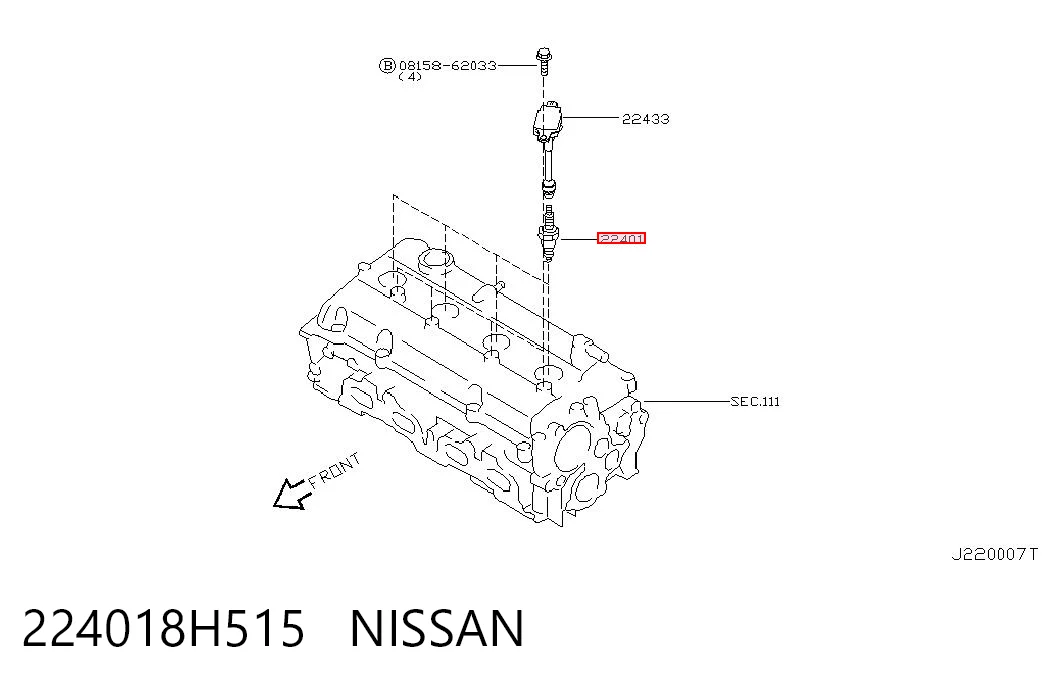 224018H515 Nissan/Infiniti Świeca zapłonowa