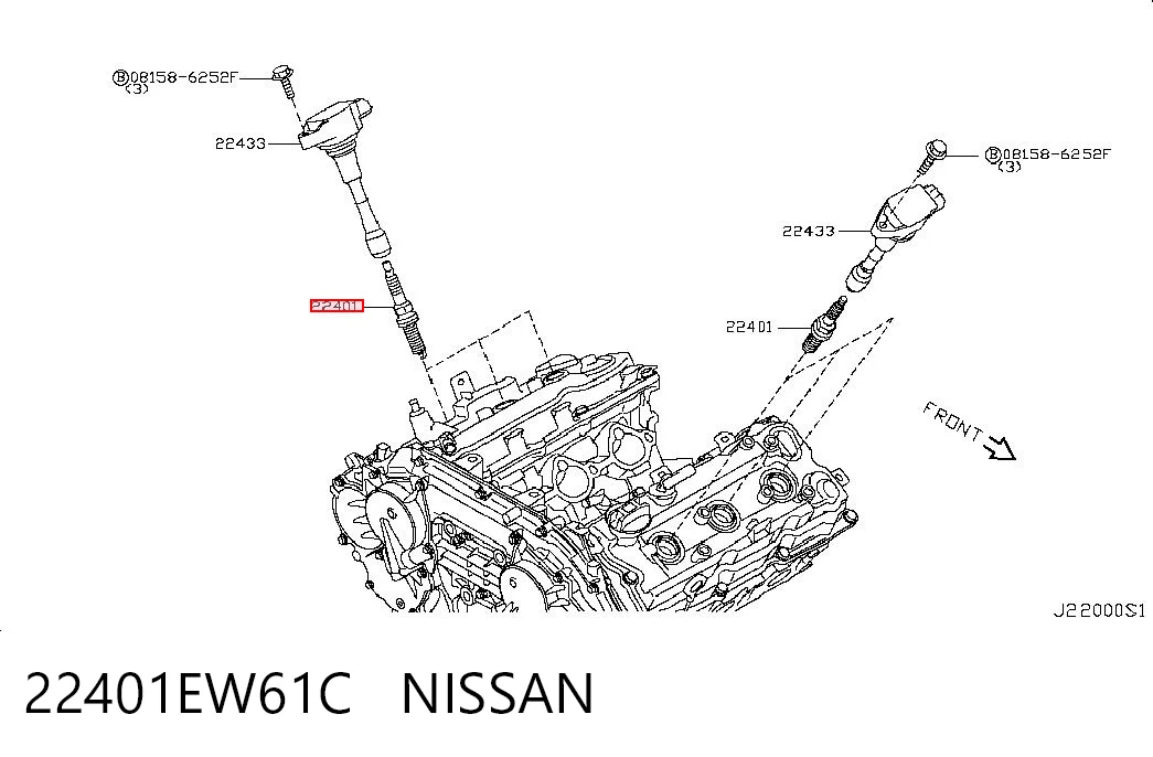 22401EW61C Nissan/Infiniti Świeca zapłonowa