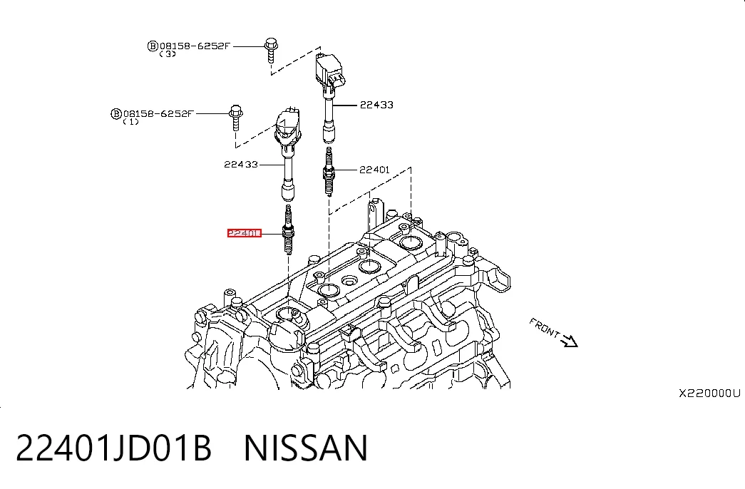 22401JD01B Nissan/Infiniti Świeca zapłonowa