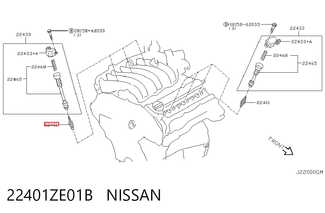 22401ZE01B Nissan/Infiniti Świeca zapłonowa
