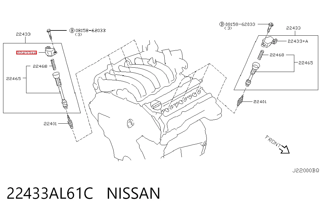 Cewka zapłonowa do Nissan Maxima  A36
