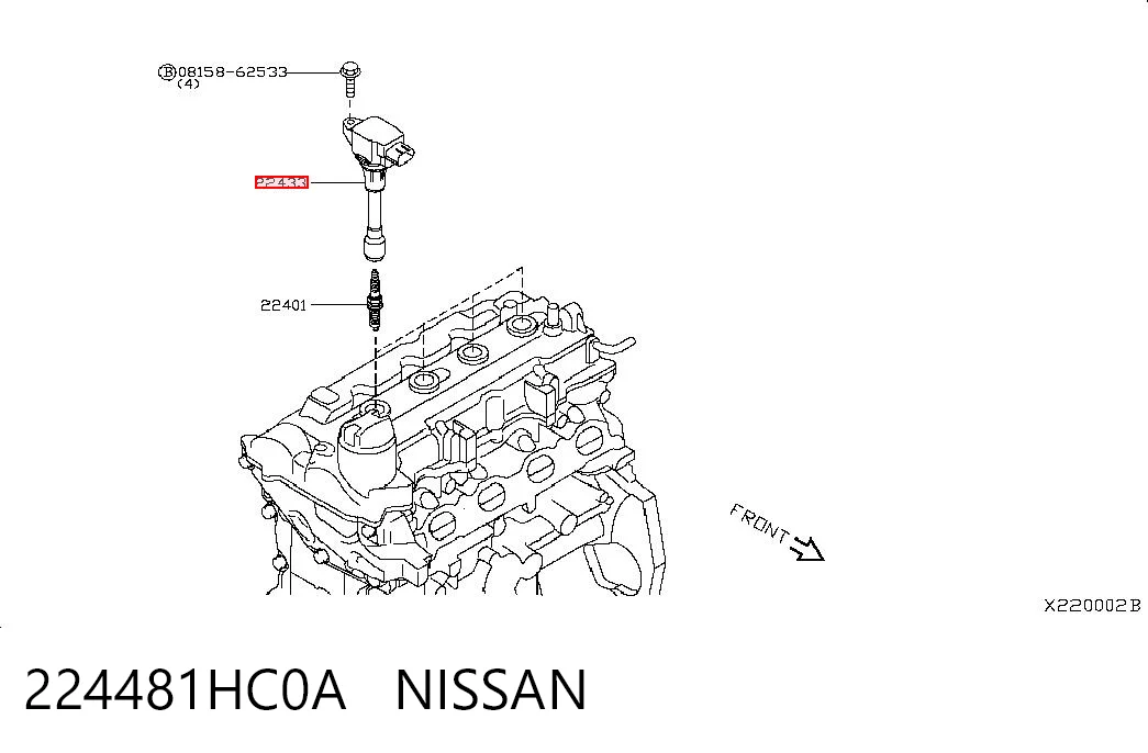 224481HC0A Nissan/Infiniti Cewka zapłonowa