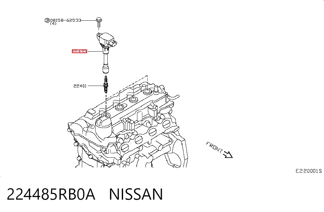 224485RB0A Nissan/Infiniti Cewka zapłonowa