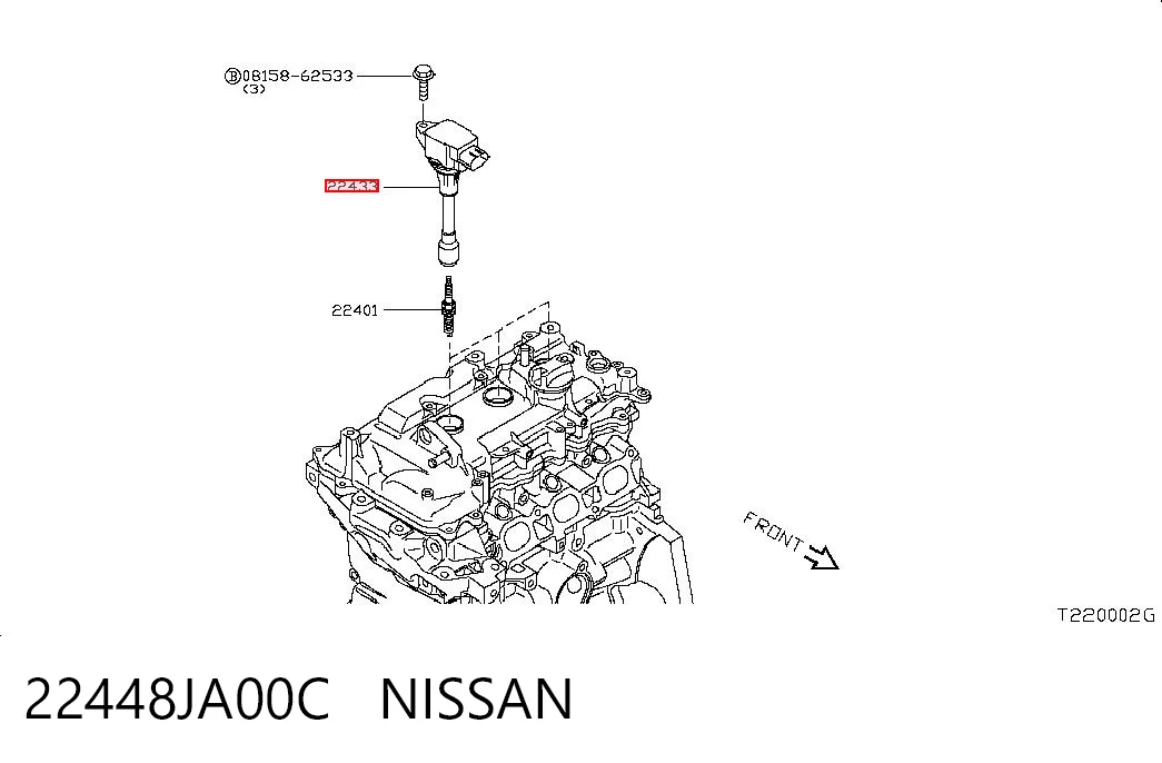22448JA00C Nissan/Infiniti Cewka zapłonowa