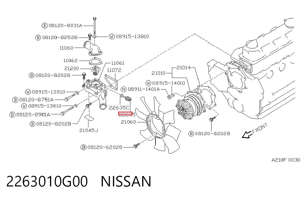 Czujnik temperatury płynu chłodzącego do Ford Transit III V