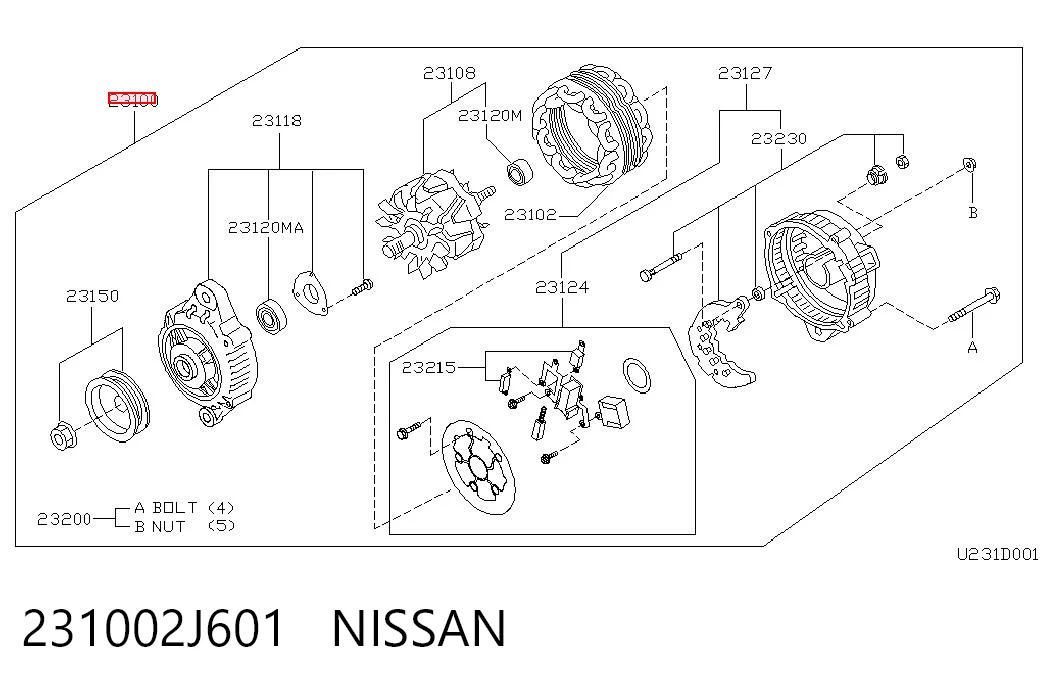 Alternator do Hyundai H-1 STAREX Starex A1