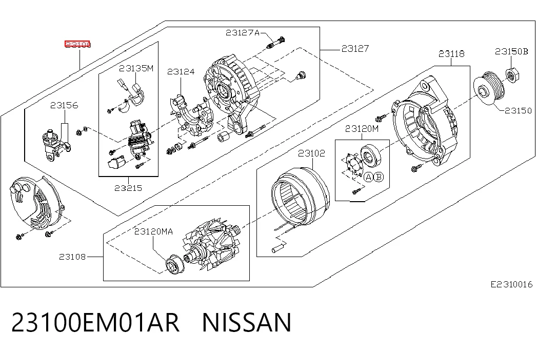 Alternator Nissan Qashqai I SUV (J10) (2010 - 2013) cena, od 86,95 USD