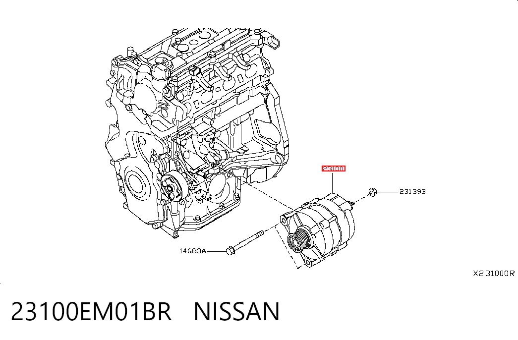 Do koszyka Alternator Nissan Tiida ASIA C11