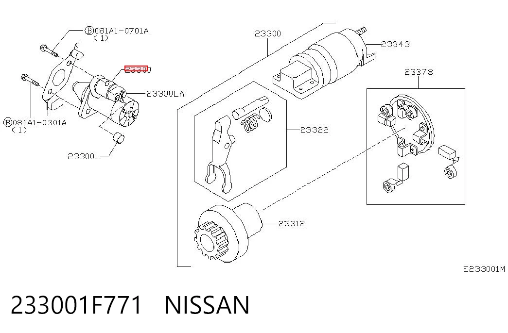 233001F771 Nissan/Infiniti