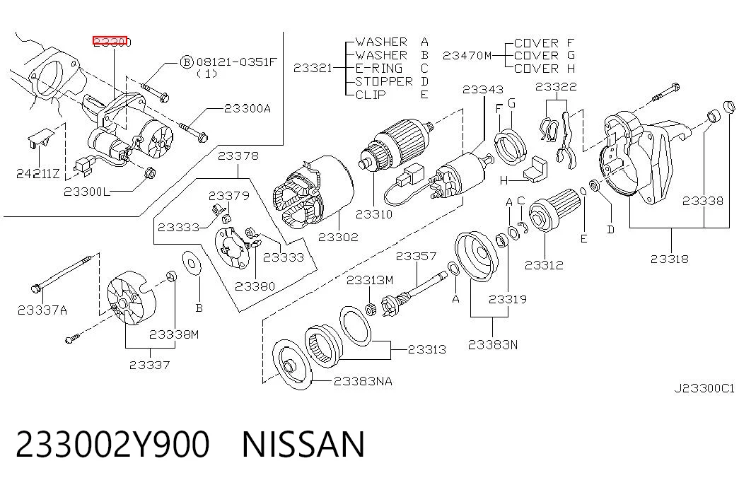 Rozrusznik Nissan Maxima sedana (A33) (2000 - 2006) cena, od 112,91 USD
