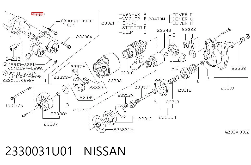  Rozrusznik Nissan Maxima 