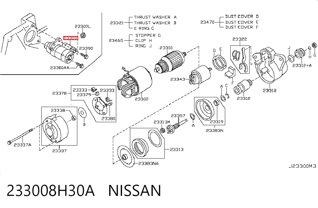 233008H30A Nissan/Infiniti