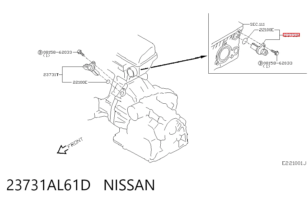 23731AL61D Nissan/Infiniti