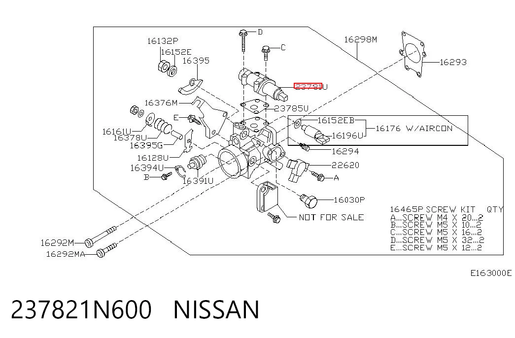 Regulator biegu jałowego do Nissan Almera I N15