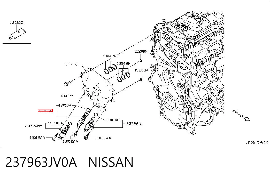 237963JV0A Nissan/Infiniti Zawór elektromagnetyczny faz rozrządu