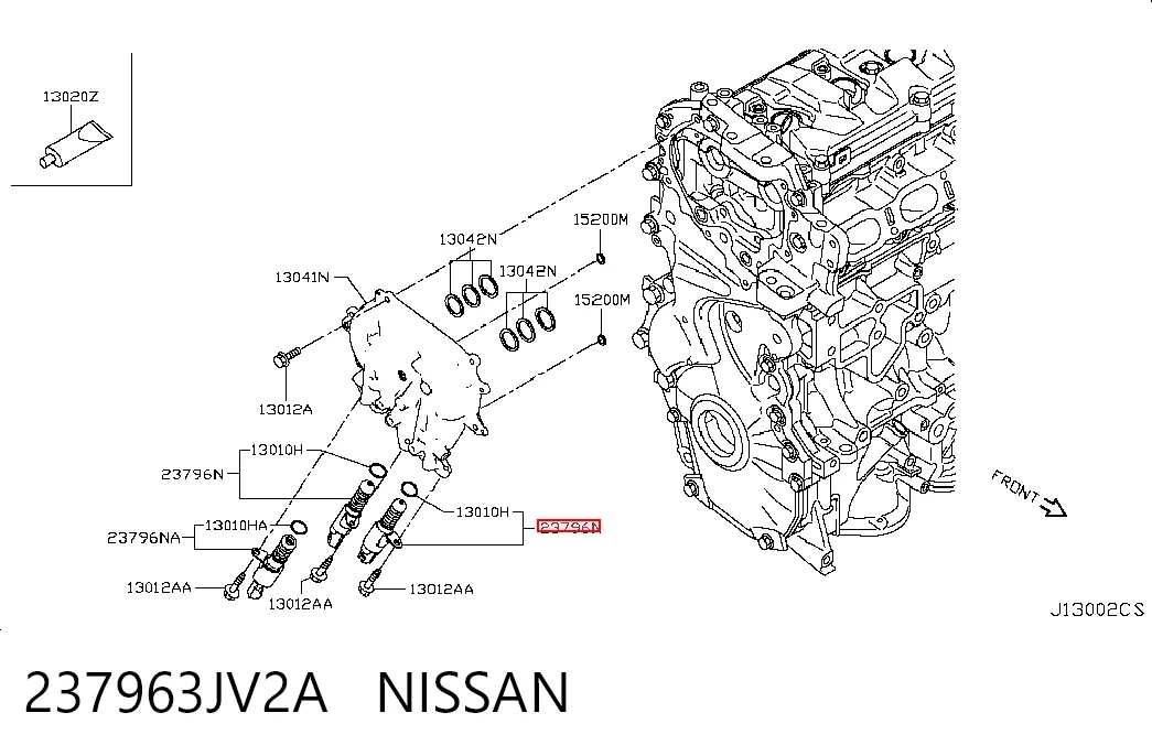237963JV2A Nissan/Infiniti Zawór elektromagnetyczny faz rozrządu