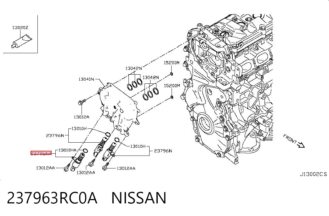 237963RC0A Nissan/Infiniti Zawór elektromagnetyczny faz rozrządu