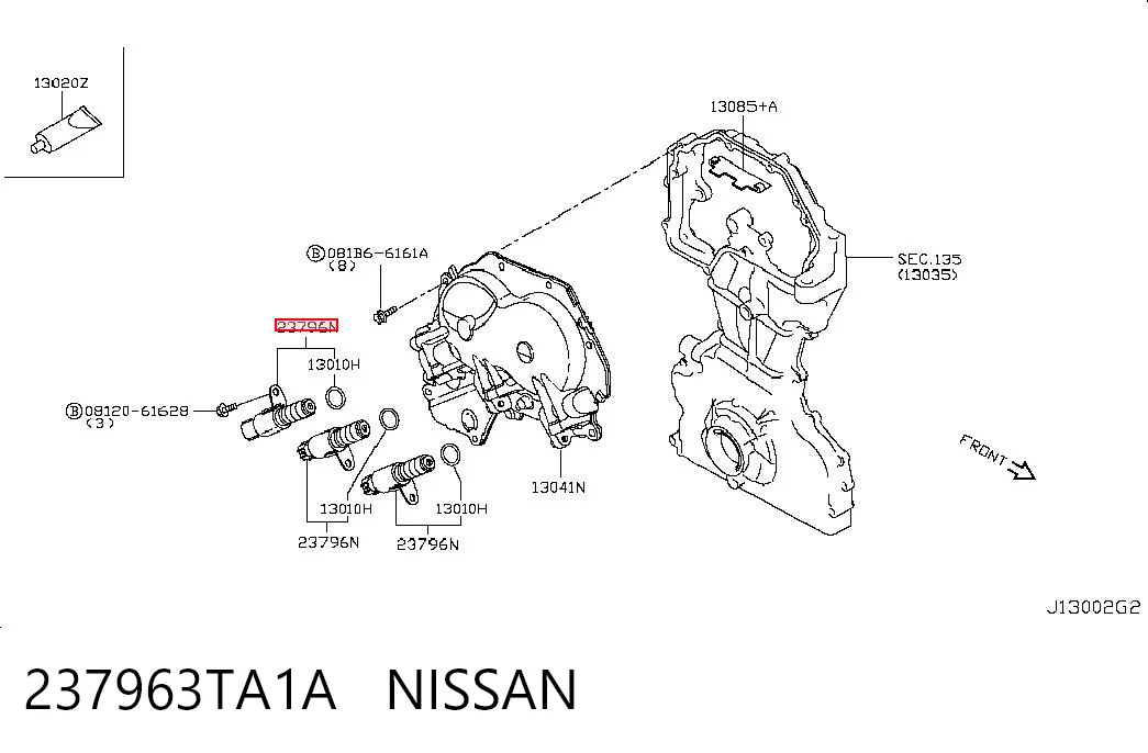 237963TA1A Nissan/Infiniti Zawór elektromagnetyczny faz rozrządu