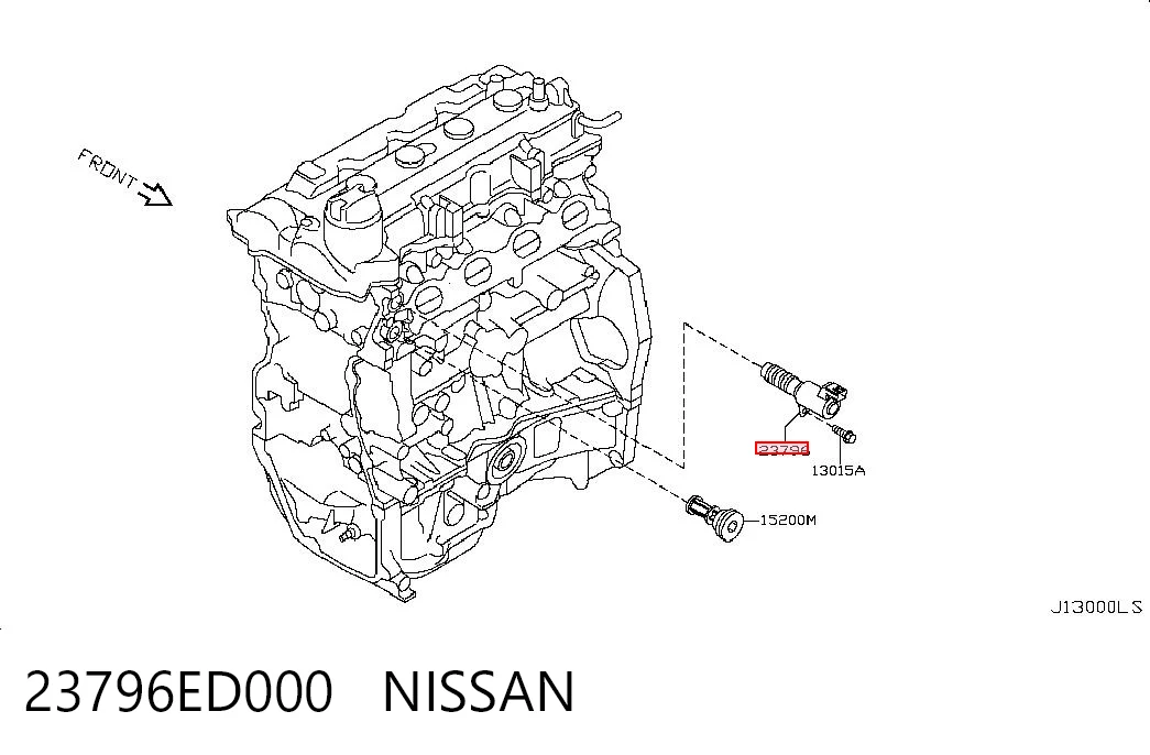 23796ED000 Nissan/Infiniti Zawór elektromagnetyczny faz rozrządu