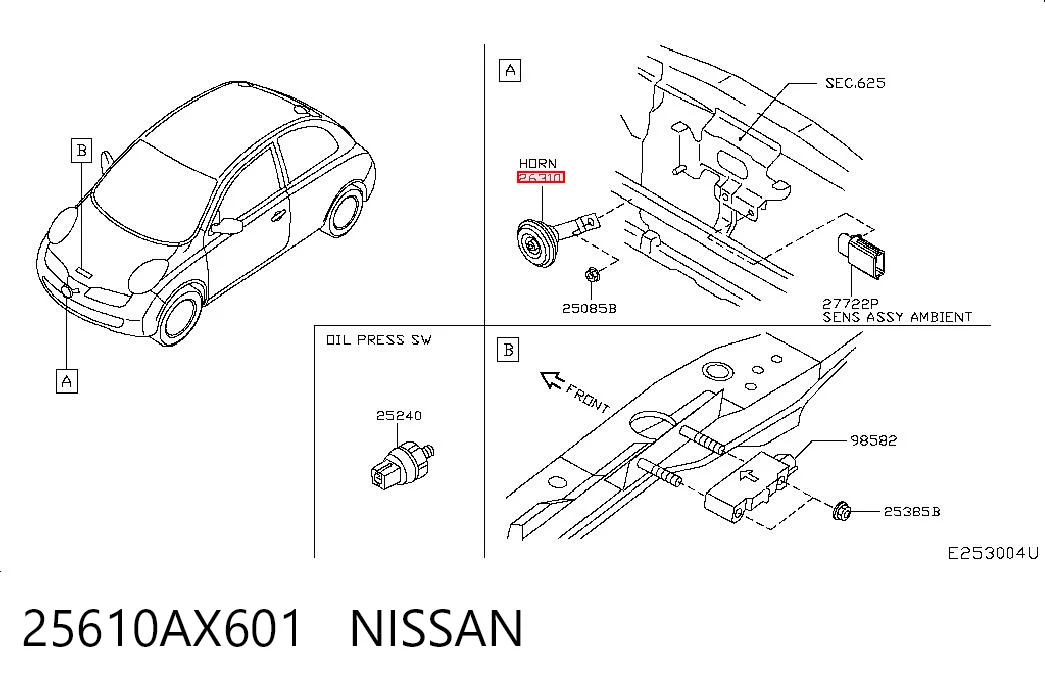 Sygnał dźwiękowy (klakson) Renault Kangoo I minivan (KC0, KC1) (1998 - 2008) cena, od 28,42 USD