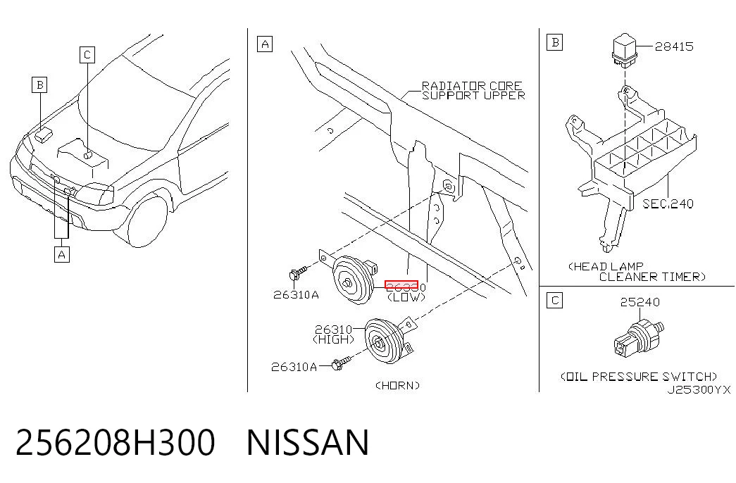 Kupić Sygnał dźwiękowy (klakson) Nissan X-Trail T30 w dobrej cenie