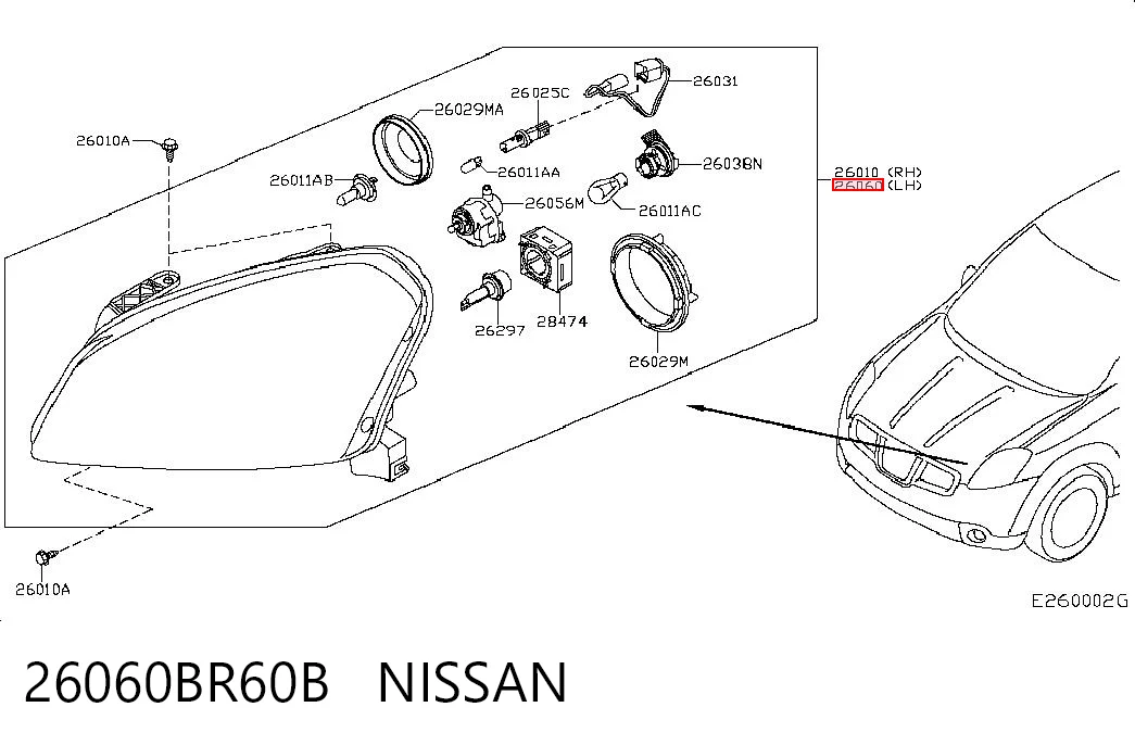 26060BR60B Nissan/Infiniti