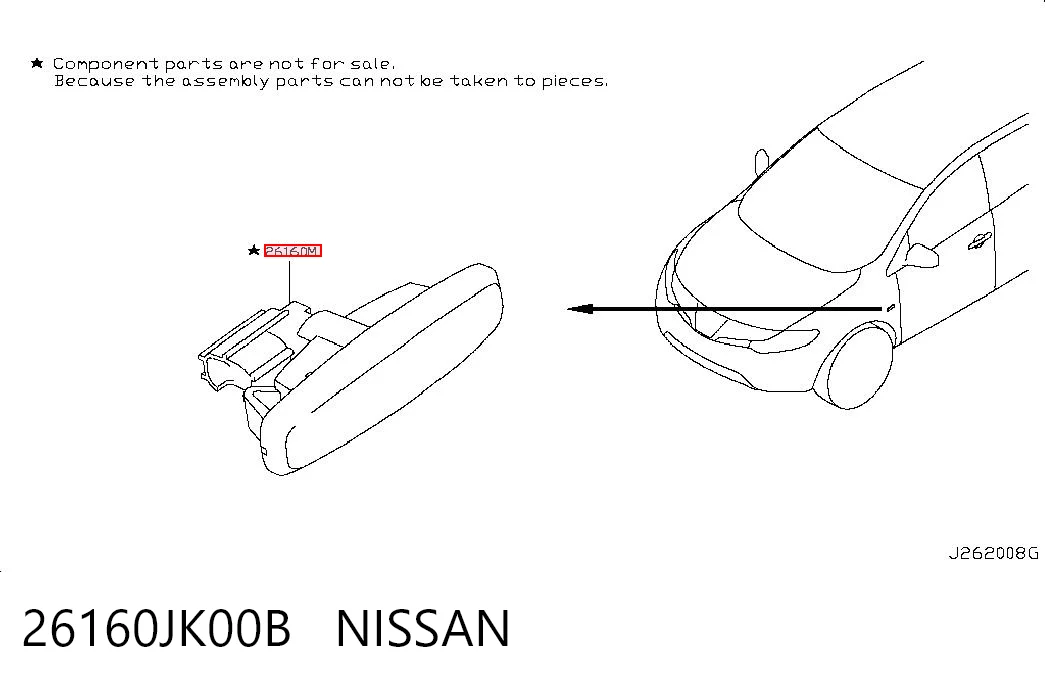 26160JK00B Nissan/Infiniti