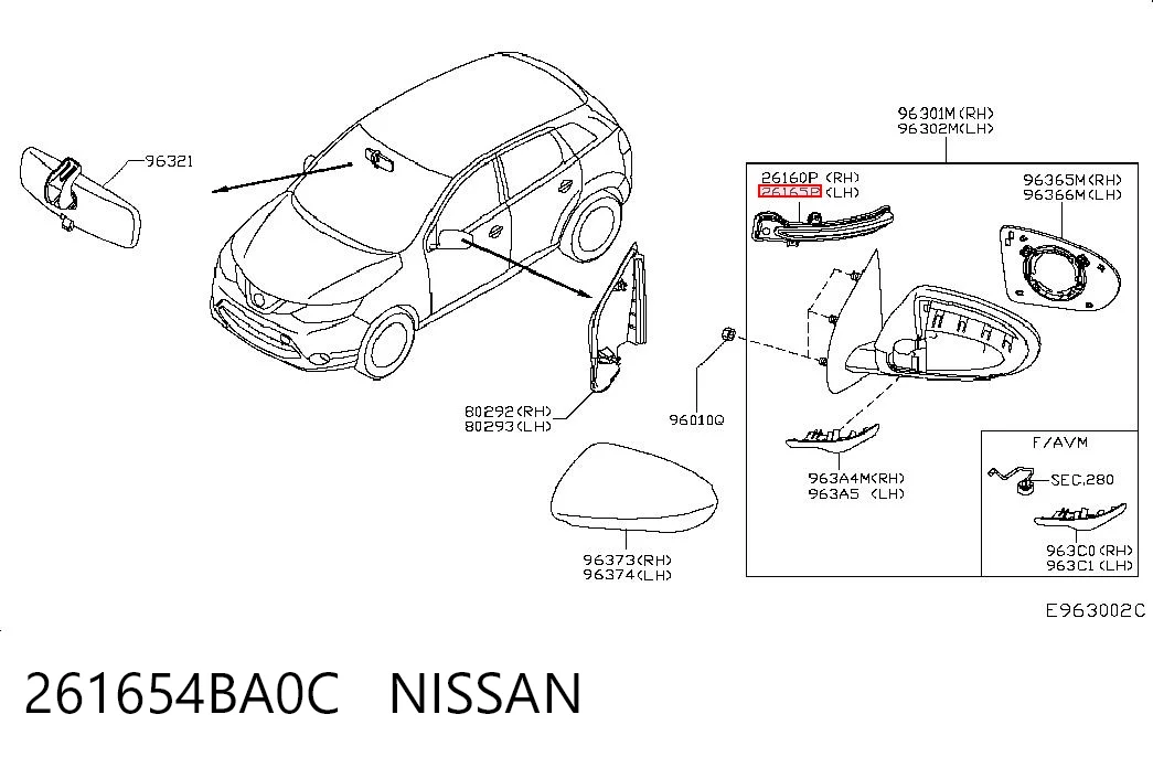 261654BA0C Nissan/Infiniti