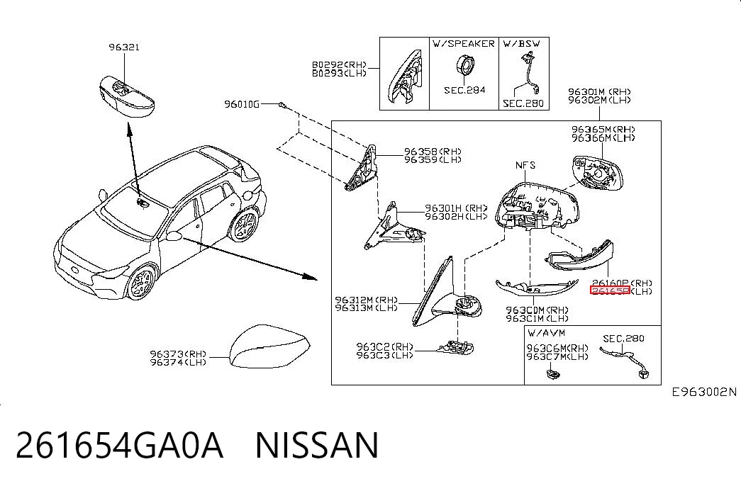 261654GA0A Nissan/Infiniti