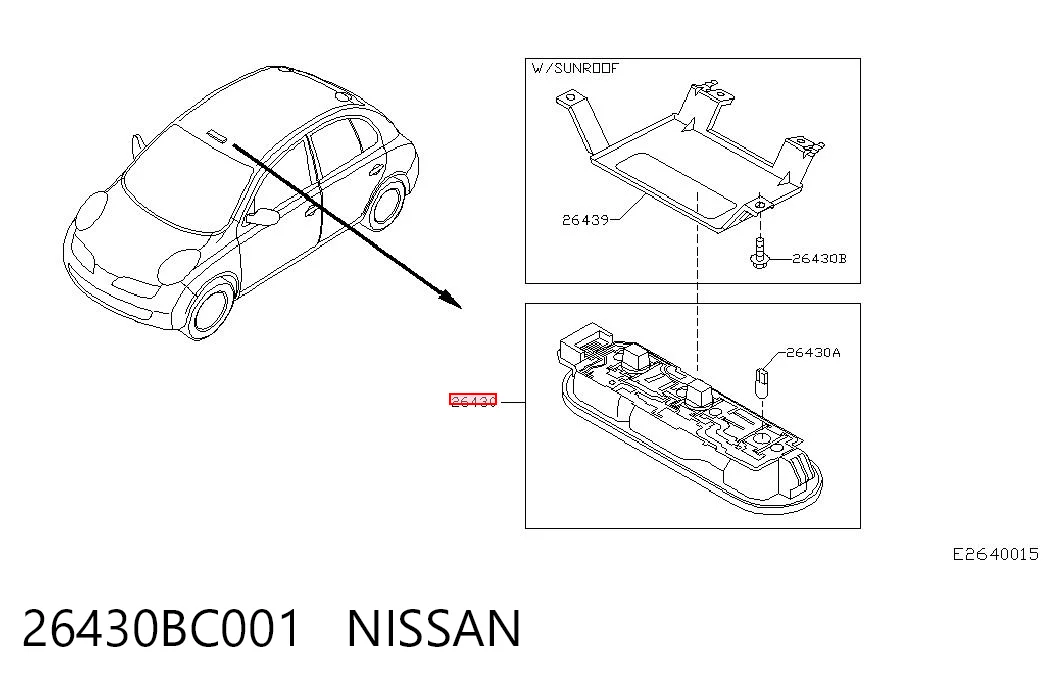 26430BC001 Nissan/Infiniti