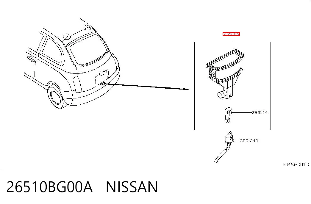 26510BG00A Nissan/Infiniti
