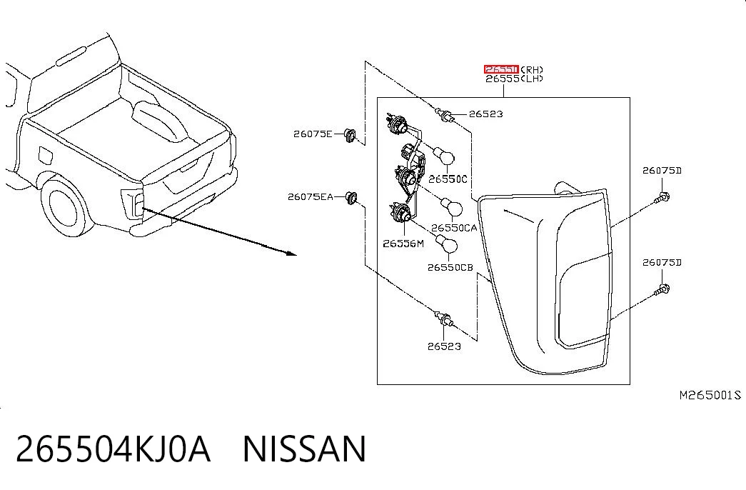 Do koszyka Lampa zespolona tylna prawa Nissan Navara NP300 IV D23, D23T