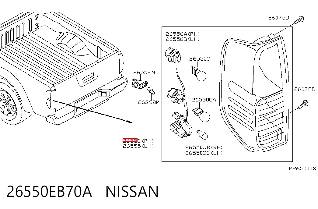 Do koszyka Lampa zespolona tylna prawa Nissan Navara NP300 III D40