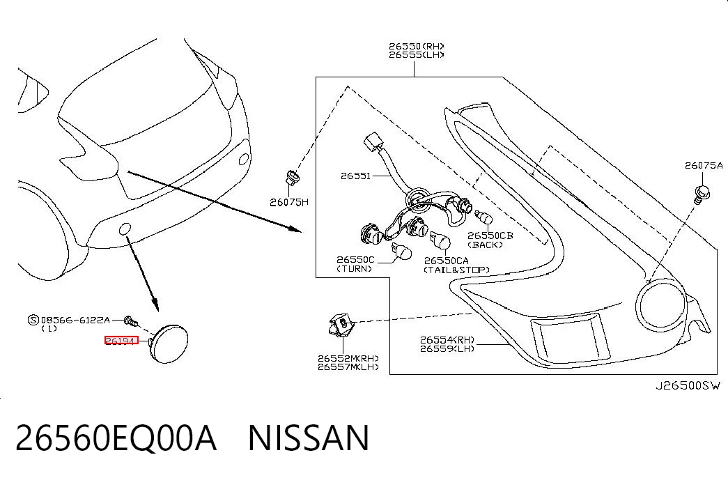 26560EQ00A Nissan/Infiniti