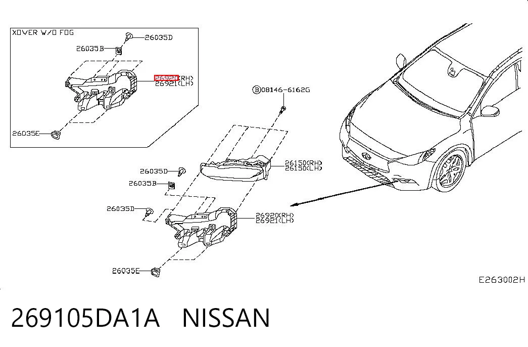269105DA1A Nissan/Infiniti