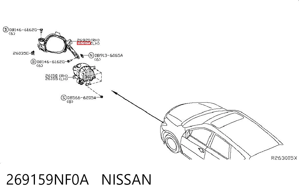 269159NF0A Nissan/Infiniti