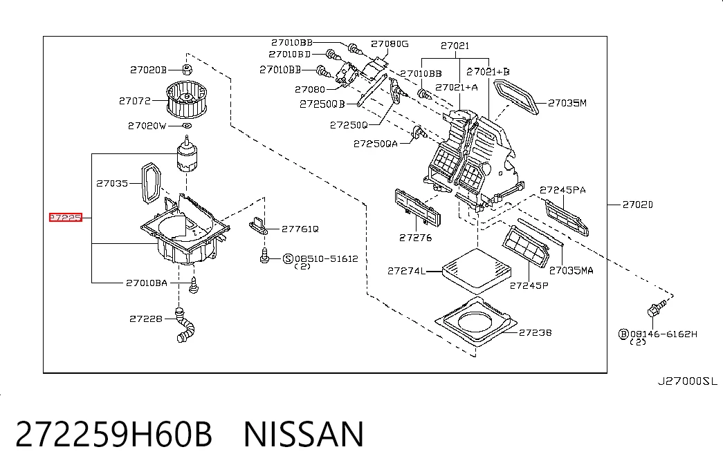 272259H60B Nissan/Infiniti