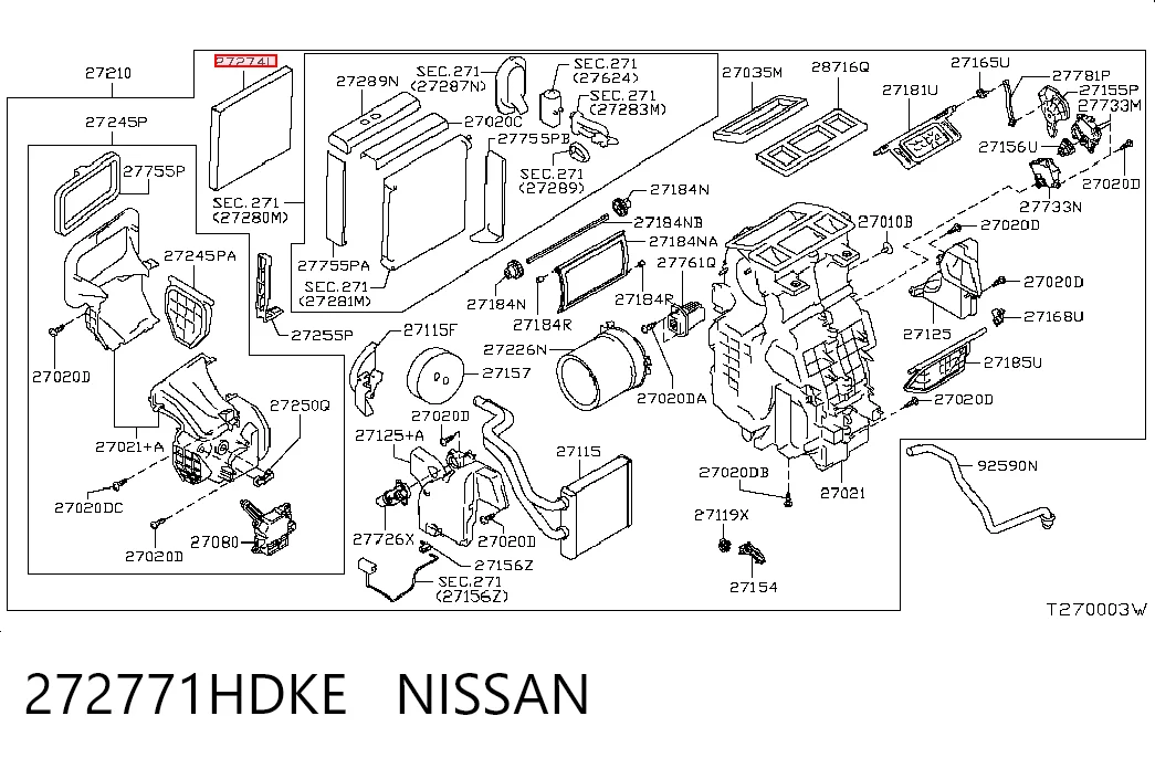 272771HDKE Nissan/Infiniti