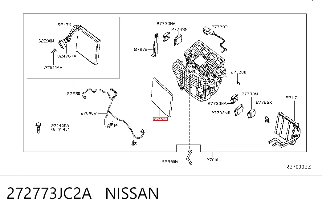 272773JC2A Nissan/Infiniti Filtr kabiny