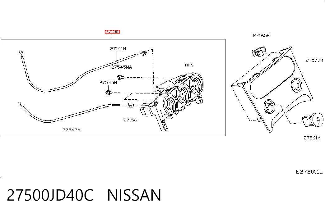 Sterownik trybów ogrzewania/klimatyzacji do Nissan Qashqai +2 I J10