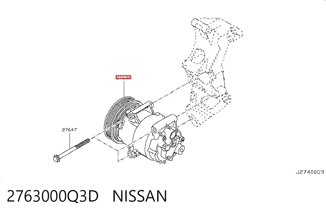  Sprężarka klimatyzacji Nissan Qashqai 