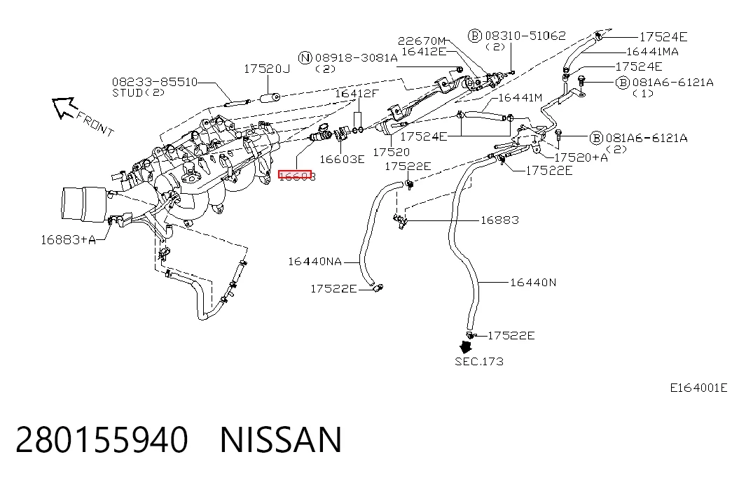 Wtryskiwacz paliwa do Nissan Almera II N16